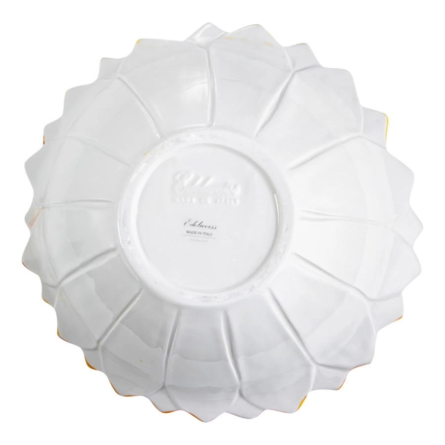 Салатник 3D Edelweiss Маргаритка 26х26х8см, керамика, желтый