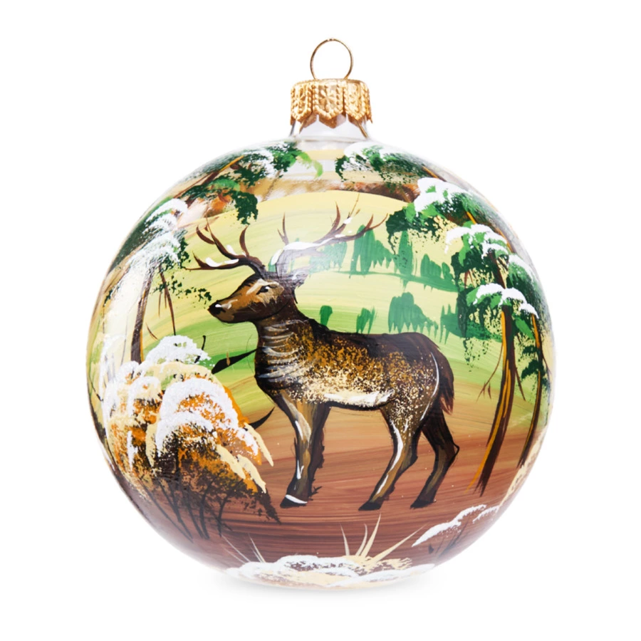 Набор елочных шаров Bartosh Золотая зима 10 см, 3шт, стекло, п/к-Sale