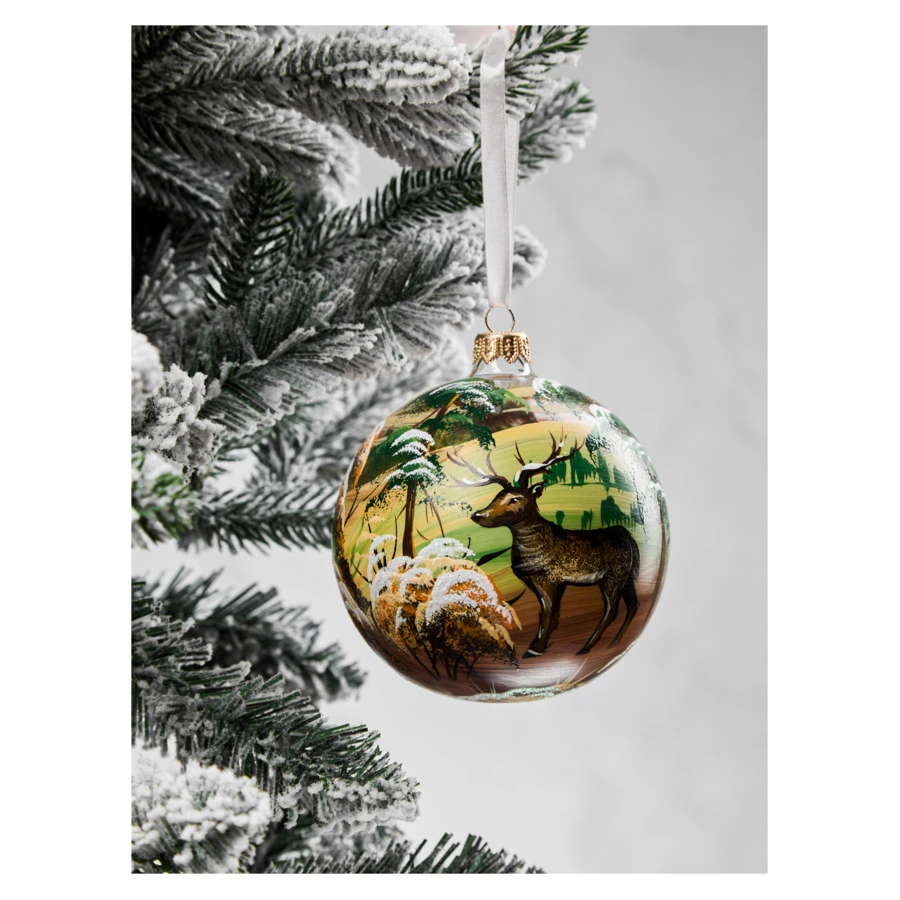 Набор елочных шаров Bartosh Золотая зима 10 см, 3шт, стекло, п/к-Sale