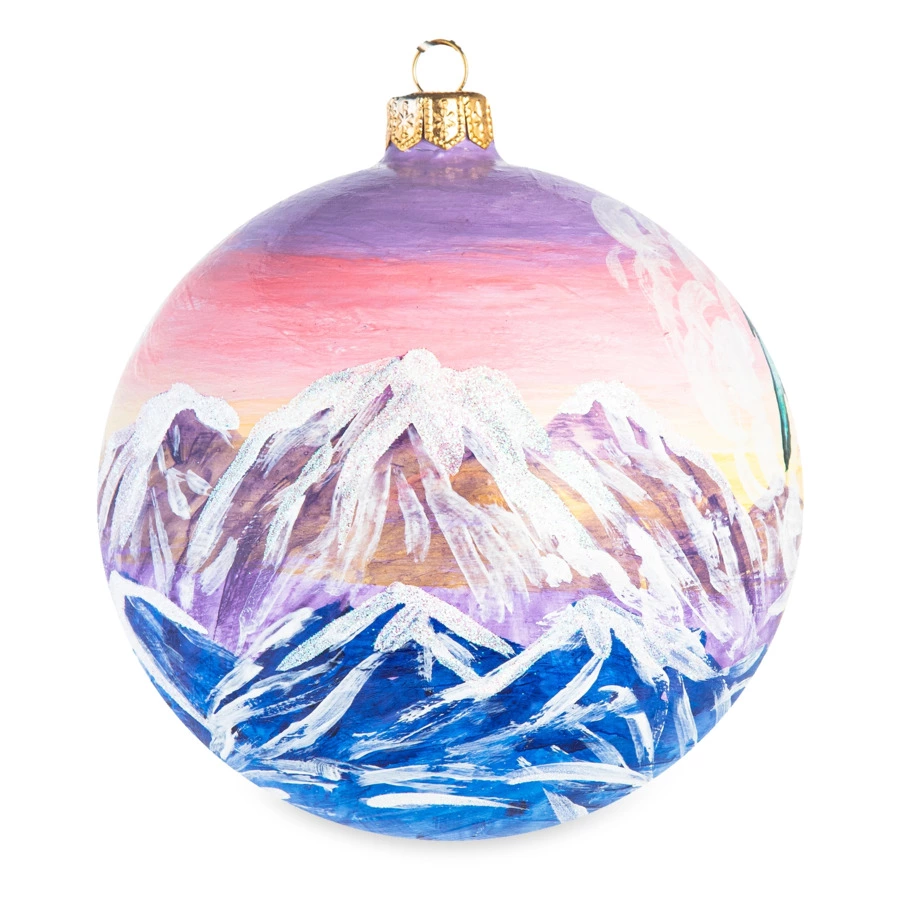 Набор елочных шаров в футляре Bartosh VIP Добрыня Никитич и Змей Горыныч 12 см, 4 шт, стеклo-Sale