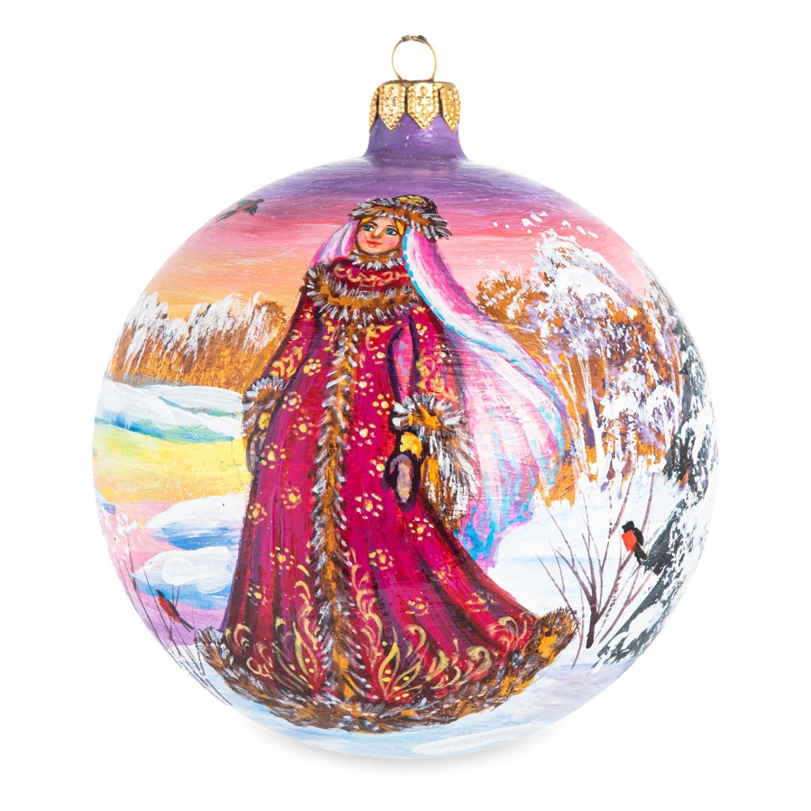 Набор елочных шаров в футляре Bartosh VIP Добрыня Никитич и Змей Горыныч 12 см, 4 шт, стеклo-Sale