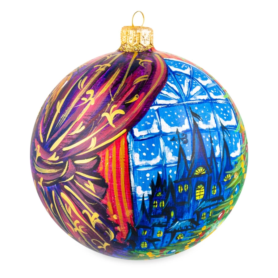 Набор елочных шаров в футляре Bartosh VIP-Щелкунчик 12 см, 4 шт, стекло, п/к-Sale