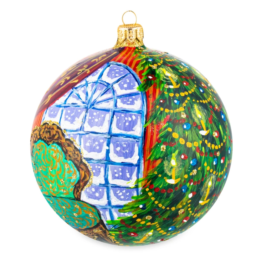 Набор елочных шаров в футляре Bartosh VIP-Щелкунчик 12 см, 4 шт, стекло, п/к-Sale