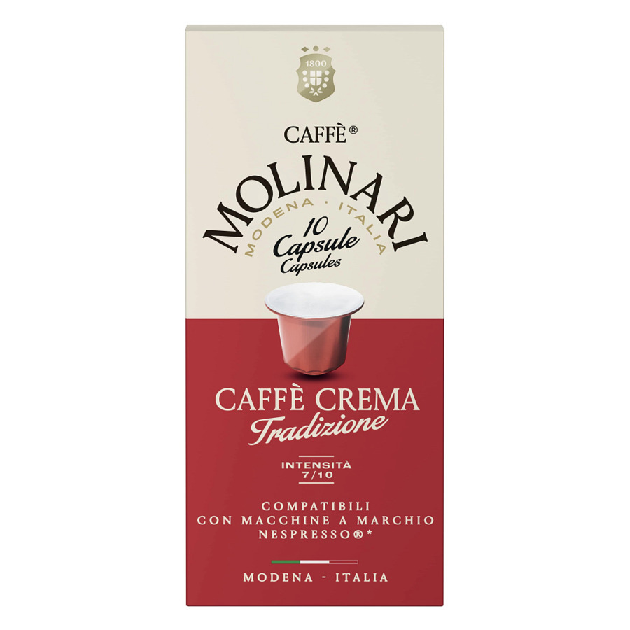 Кофе в капсулах Caffe Molinari TRADIZIONE Rosso (Традиционе Россо), 10 шт