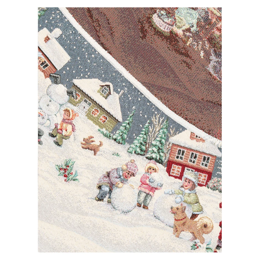 Скатерть овальная Decor de Table Большая семья 140х180 см, гобелен