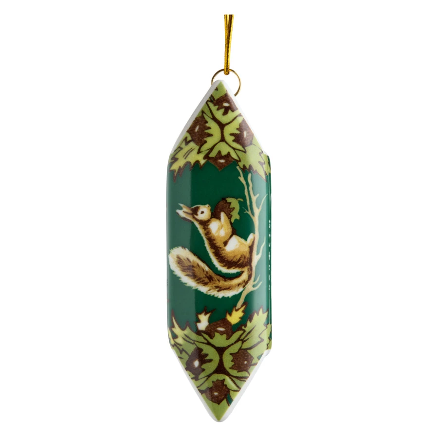 Игрушка елочная Лефортовский фарфор Конфета Белочка 10,5 см, фарфор, п/к