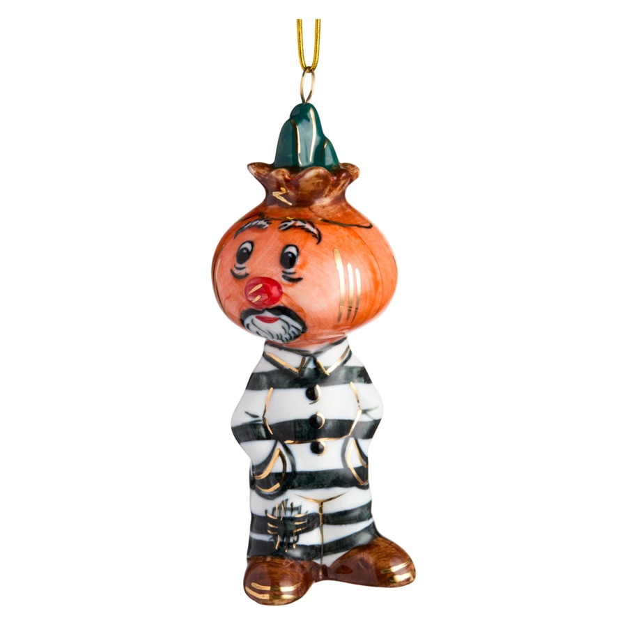 Игрушка елочная Лефортовский фарфор Чиполлоне 12 см, фарфор, п/к