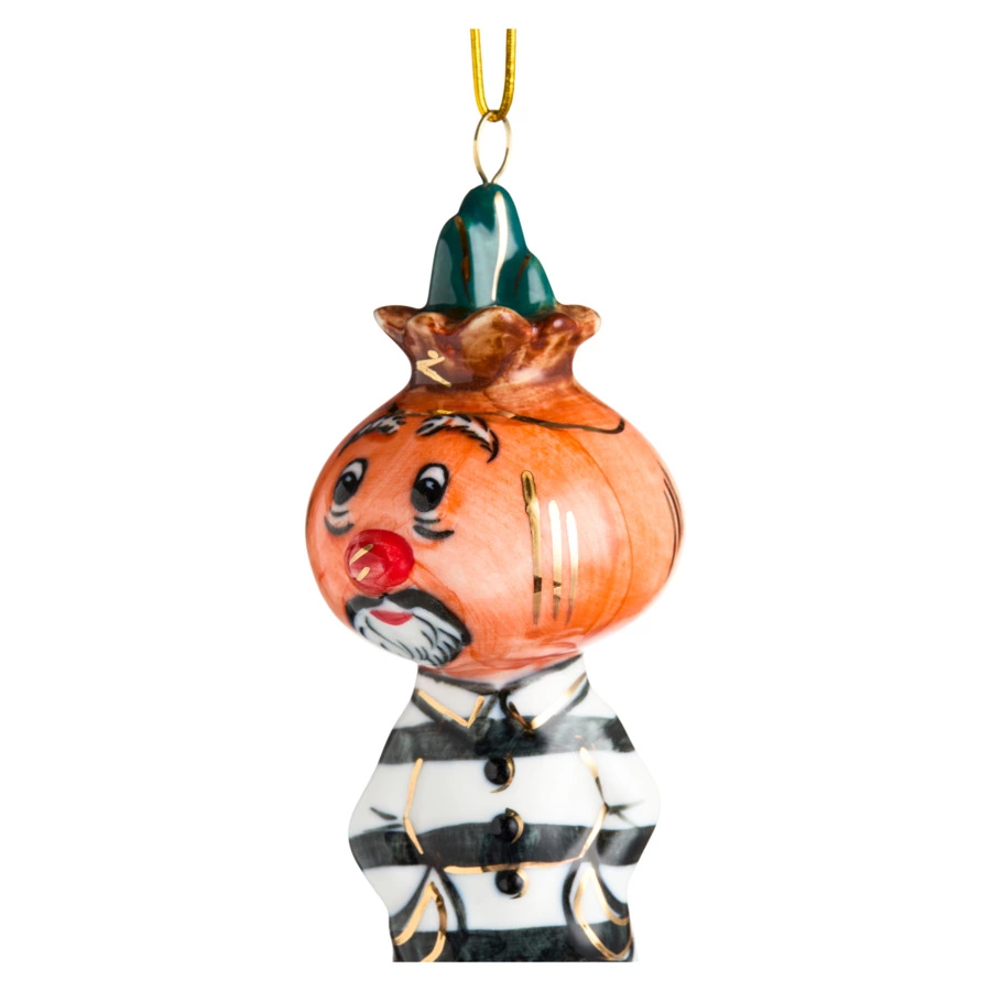 Игрушка елочная Лефортовский фарфор Чиполлоне 12 см, фарфор, п/к