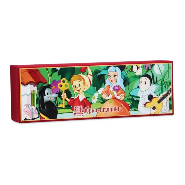 Коробка подарочная Буратино на 6 игрушек 45х15х8 см, картон