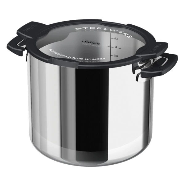 Кастрюля с крышкой Vitax 5 л, сталь нержавеющая-Sale