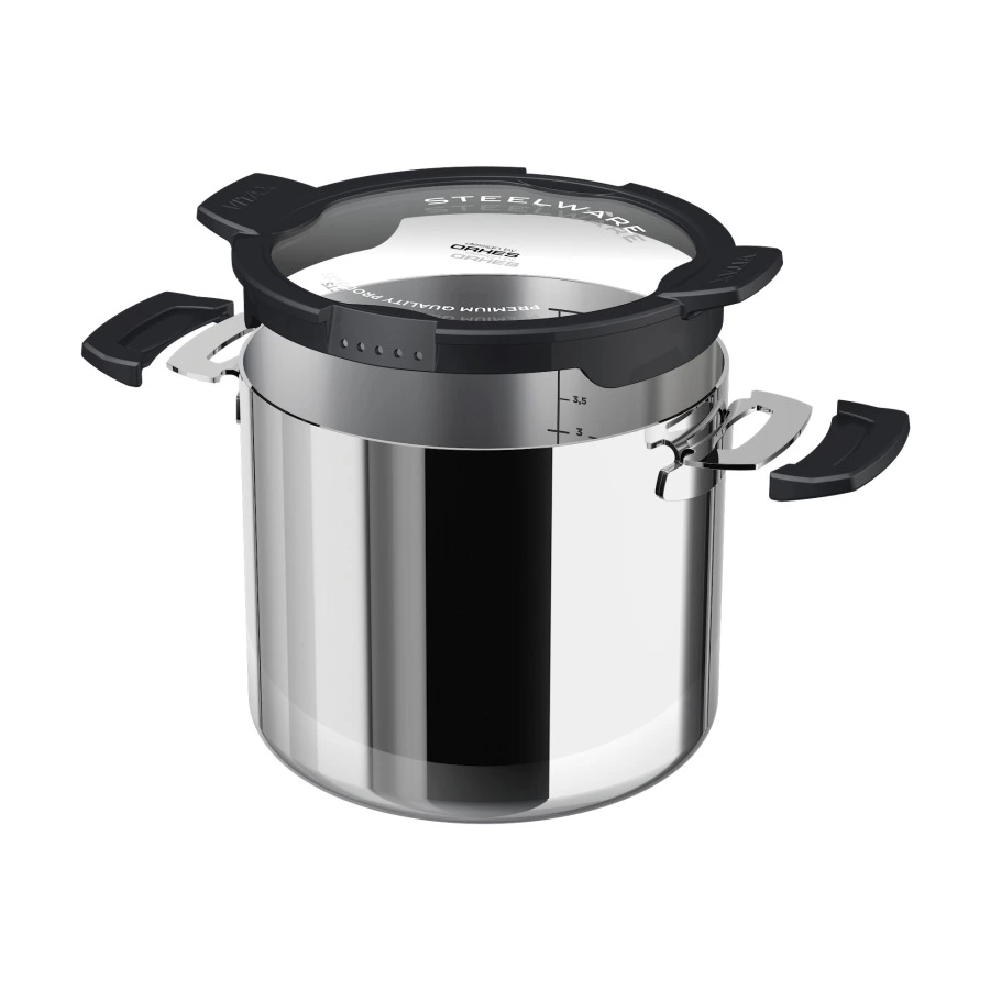 Кастрюля с крышкой Vitax 5 л, сталь нержавеющая-Sale