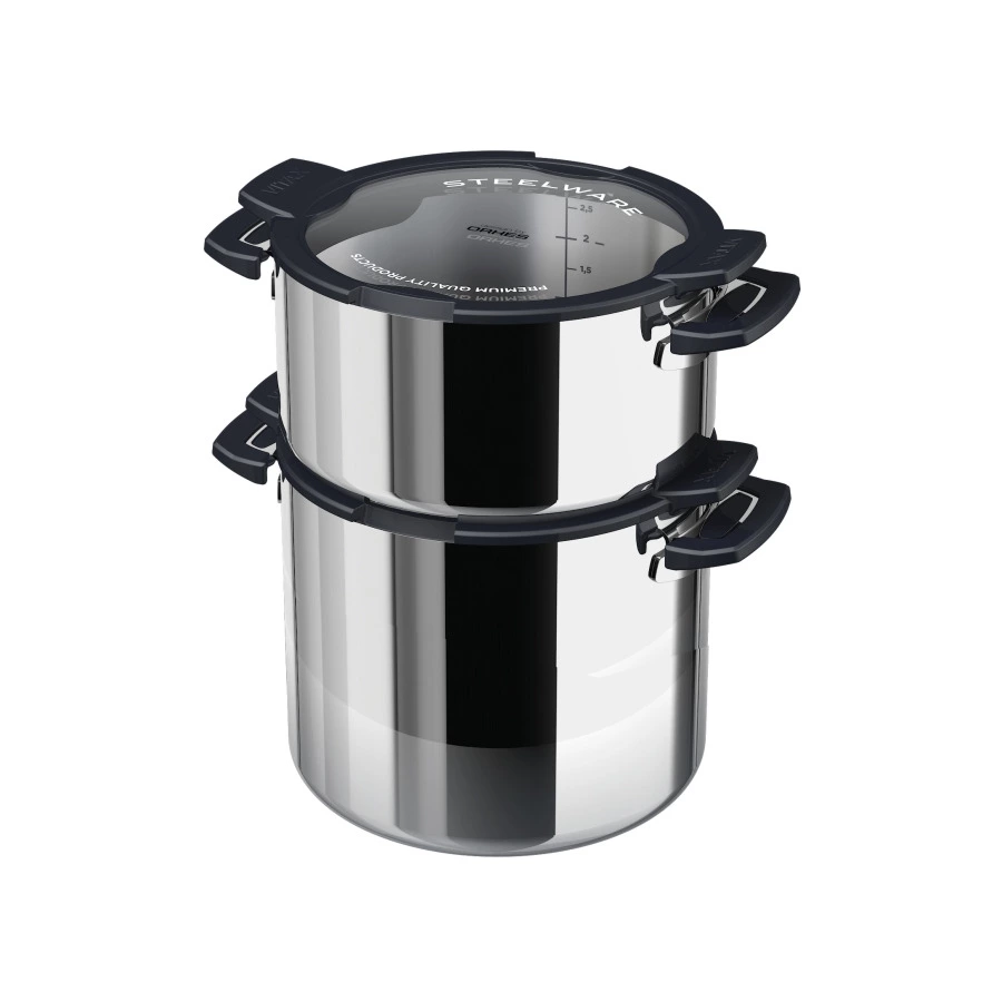 Кастрюля с крышкой Vitax 5 л, сталь нержавеющая-Sale