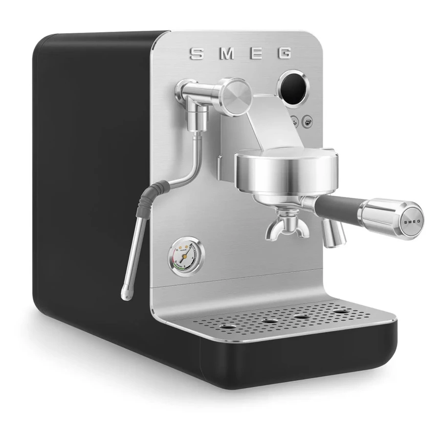 Кофемашина эспрессо рожковая SMEG EMC02BLMEU, цвет черный матовый
