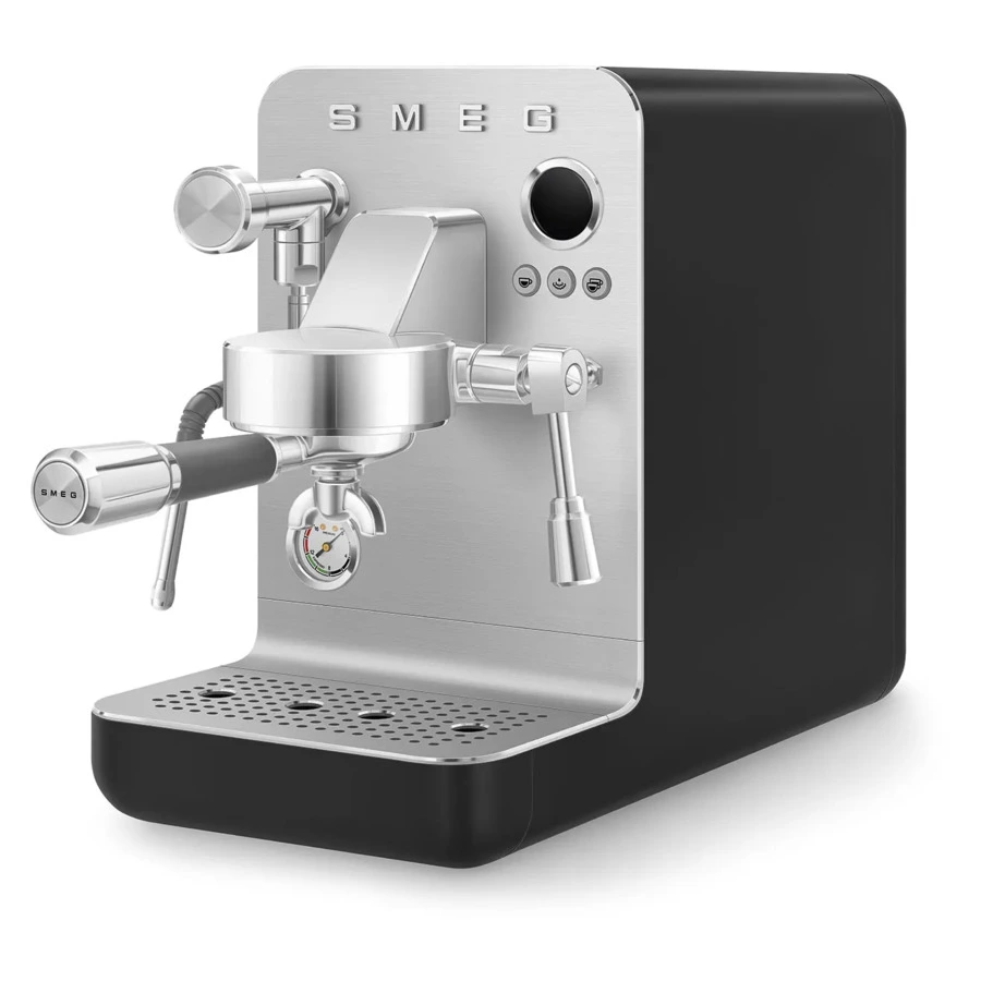 Кофемашина эспрессо рожковая SMEG EMC02BLMEU, цвет черный матовый