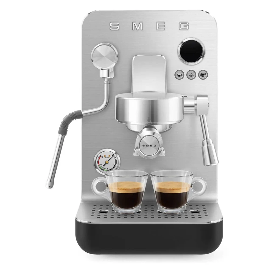 Кофемашина эспрессо рожковая SMEG EMC02BLMEU, цвет черный матовый