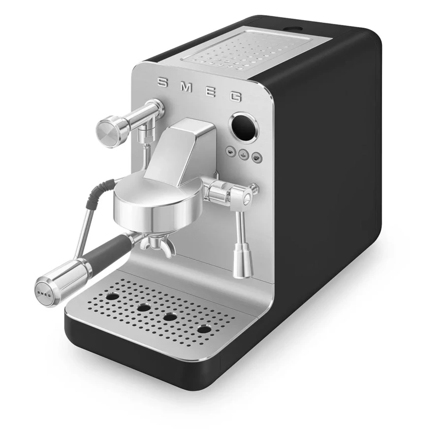 Кофемашина эспрессо рожковая SMEG EMC02BLMEU, цвет черный матовый