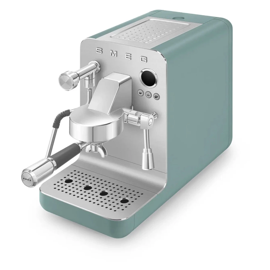 Кофемашина эспрессо рожковая SMEG EMC02EGMEU, цвет изумрудно-зеленый матовый