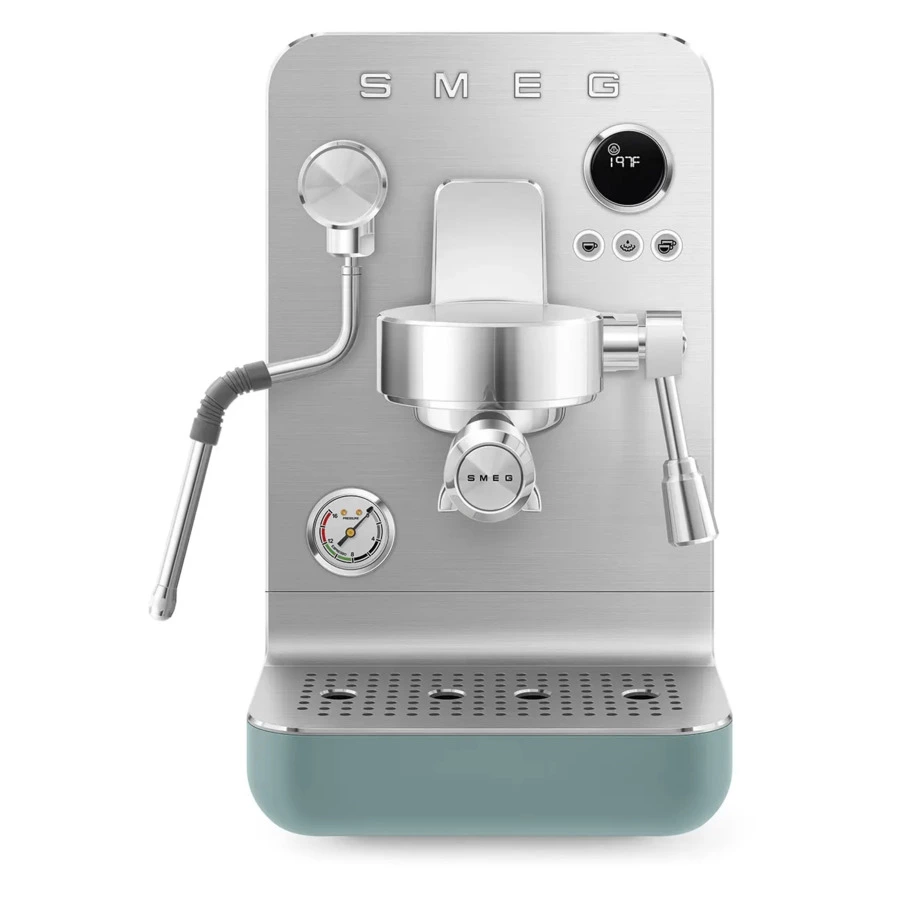 Кофемашина эспрессо рожковая SMEG EMC02EGMEU, цвет изумрудно-зеленый матовый