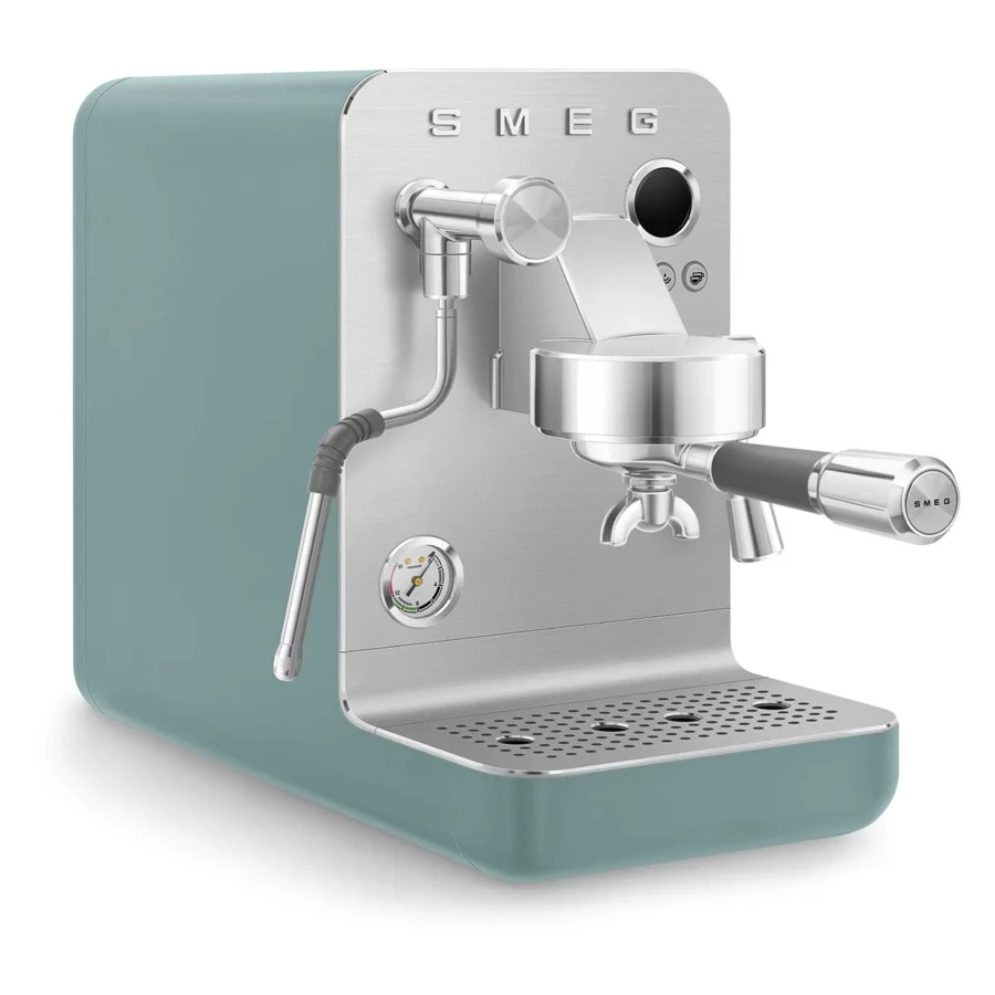 Кофемашина эспрессо рожковая SMEG EMC02EGMEU, цвет изумрудно-зеленый матовый
