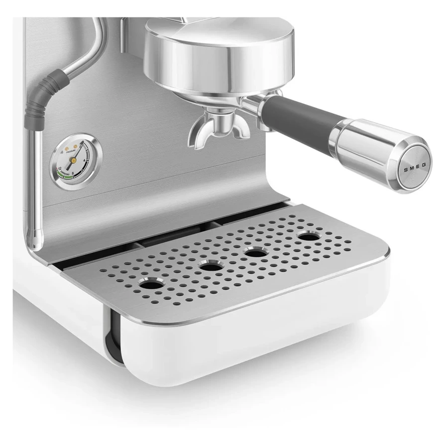 Кофемашина эспрессо рожковая SMEG EMC02WHMEU, цвет белый матовый