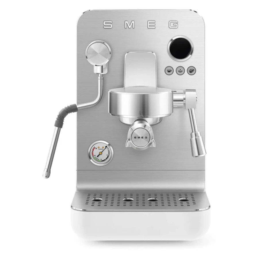 Кофемашина эспрессо рожковая SMEG EMC02WHMEU, цвет белый матовый