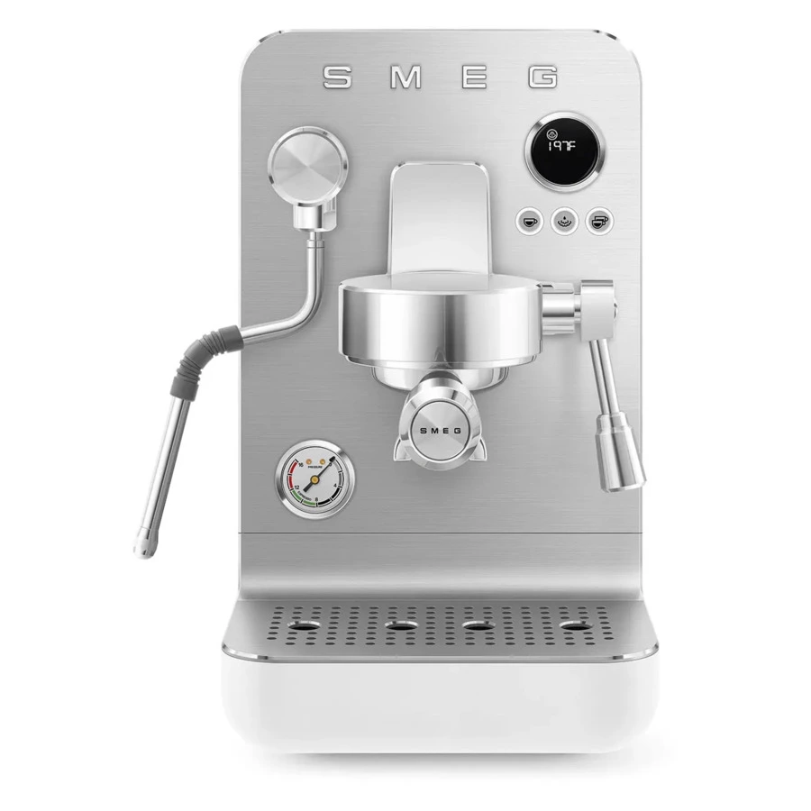 Кофемашина эспрессо рожковая SMEG EMC02WHMEU, цвет белый матовый