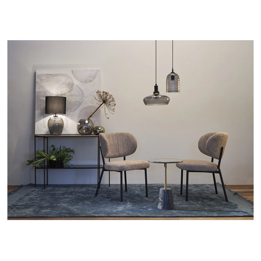 Панно декоративное с ручной росписью Bergenson Bjorn By Feel 100х100 см, черно-белое