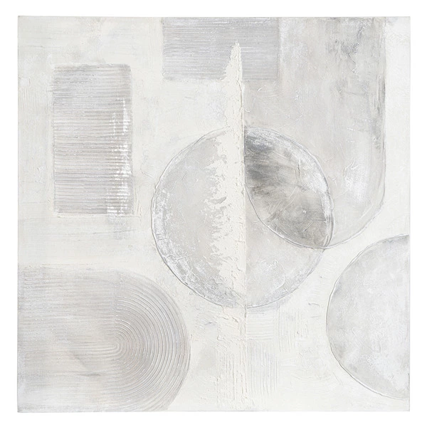 Панно декоративное с ручной росписью Bergenson Bjorn By Feel 100х100 см, черно-белое