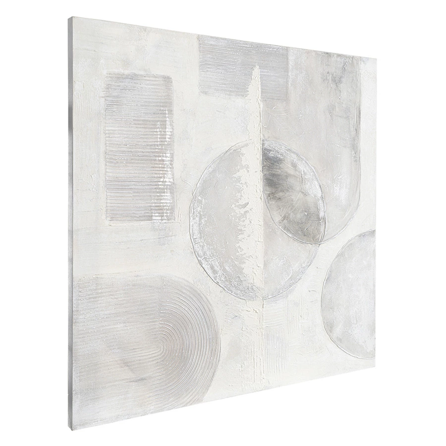 Панно декоративное с ручной росписью Bergenson Bjorn By Feel 100х100 см, черно-белое