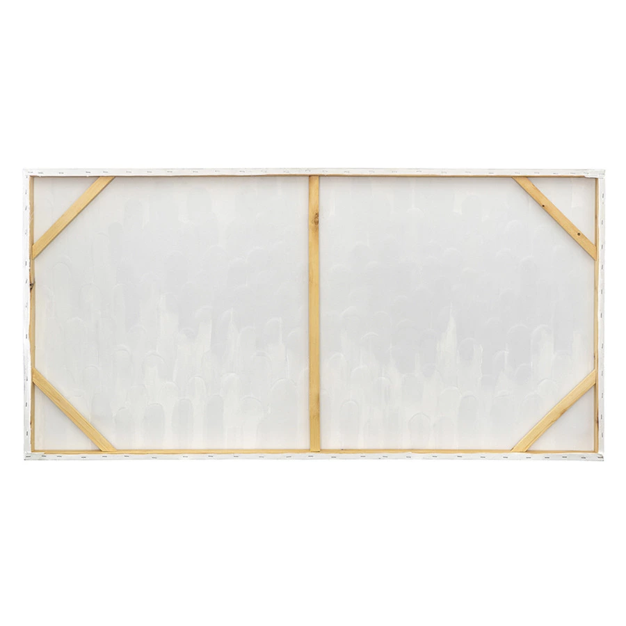 Панно декоративное с ручной росписью Bergenson Bjorn By Feel 140х70 см, черно-белое