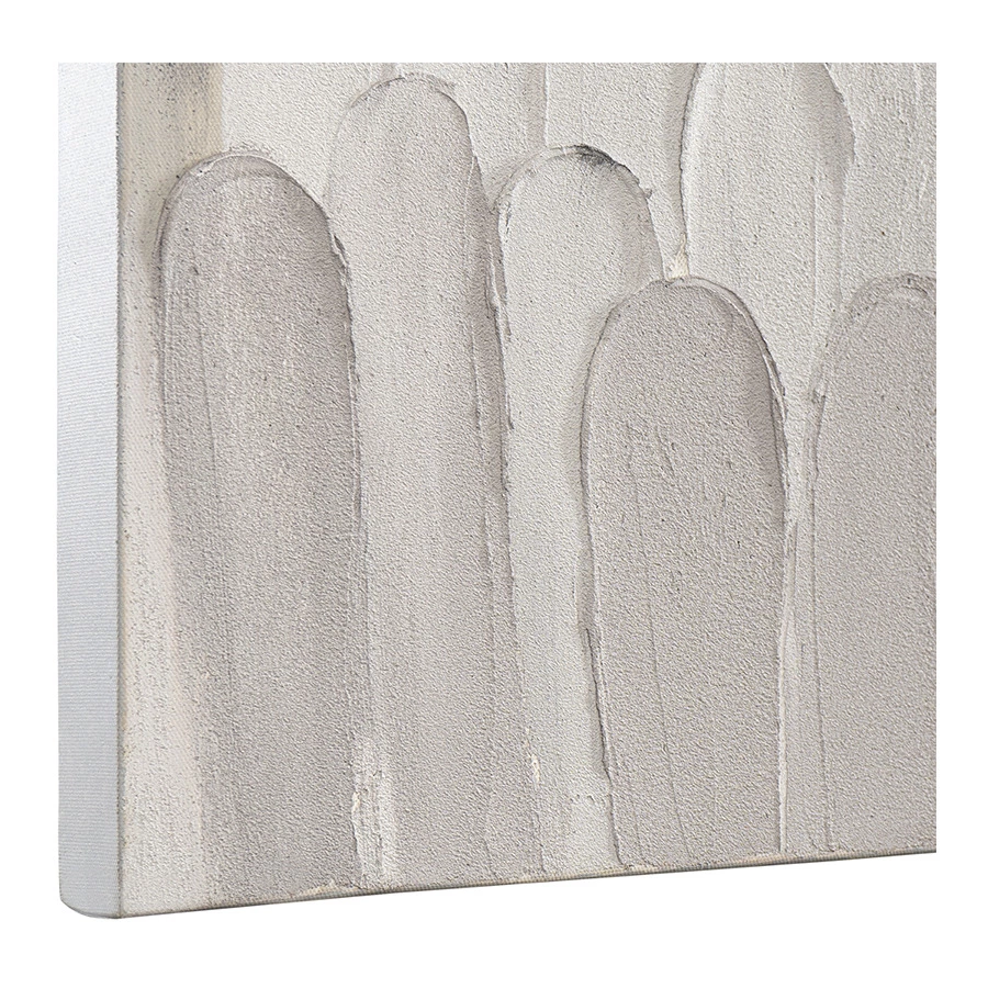 Панно декоративное с ручной росписью Bergenson Bjorn By Feel 140х70 см, черно-белое