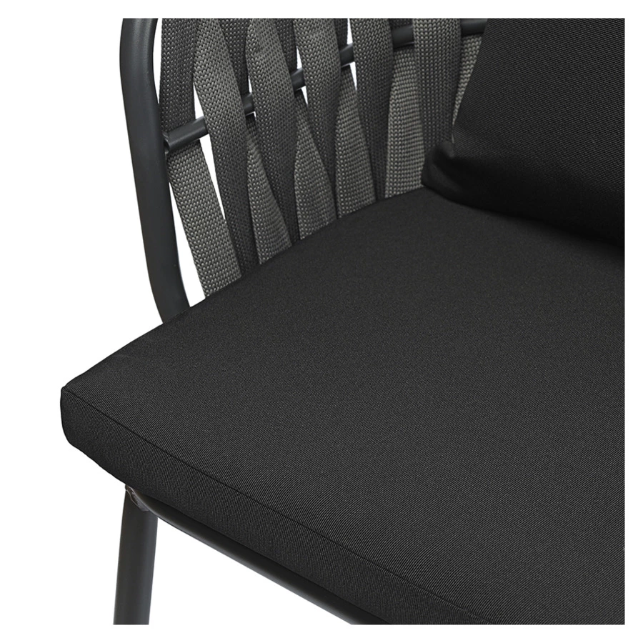 Стул Bergenson Bjorn Braid, серо-черный