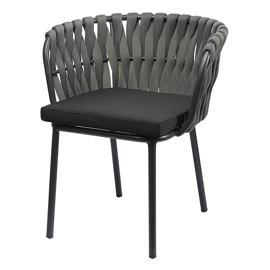 Стул Bergenson Bjorn Braid, серо-черный