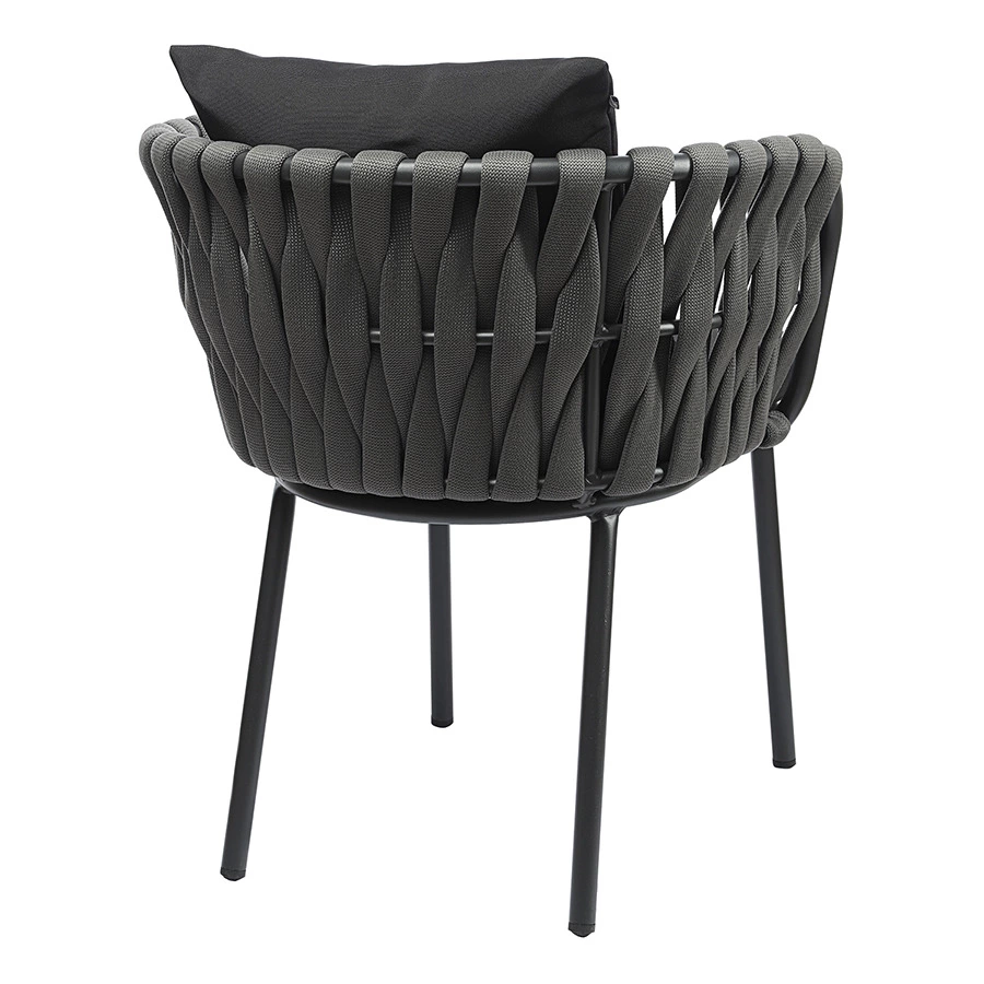 Стул Bergenson Bjorn Braid, серо-черный