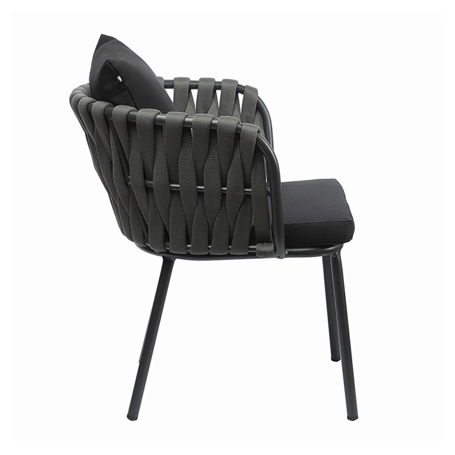 Стул Bergenson Bjorn Braid, серо-черный