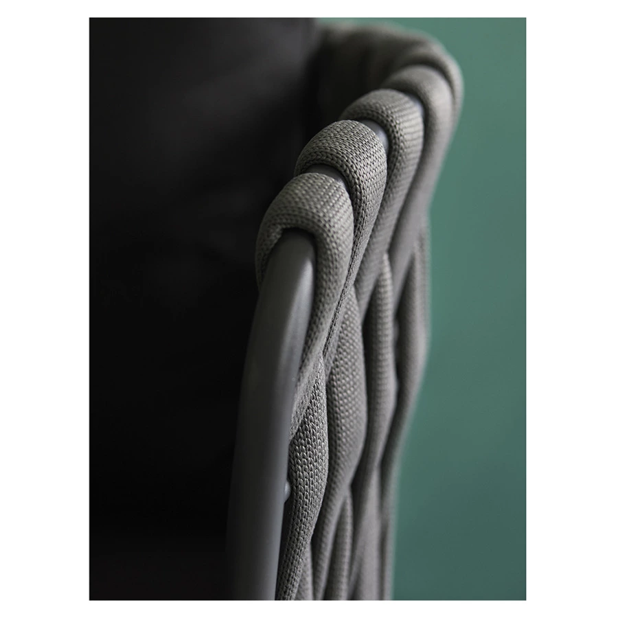 Стул Bergenson Bjorn Braid, серо-черный