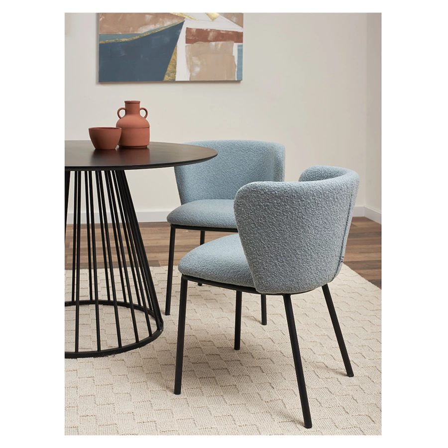 Стул Bergenson Bjorn Foggy, букле, голубая пудра