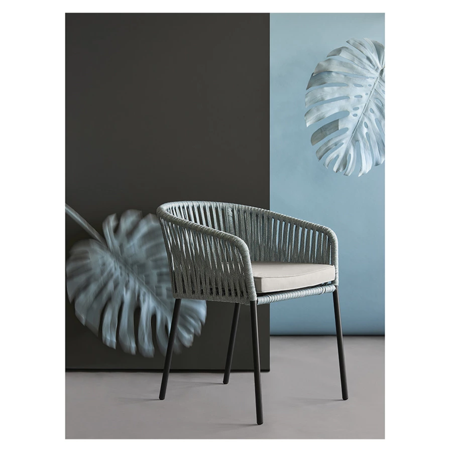 Стул Bergenson Bjorn Reed, черный, серо-голубой