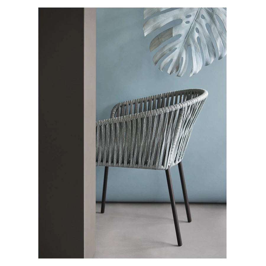 Стул Bergenson Bjorn Reed, черный, серо-голубой