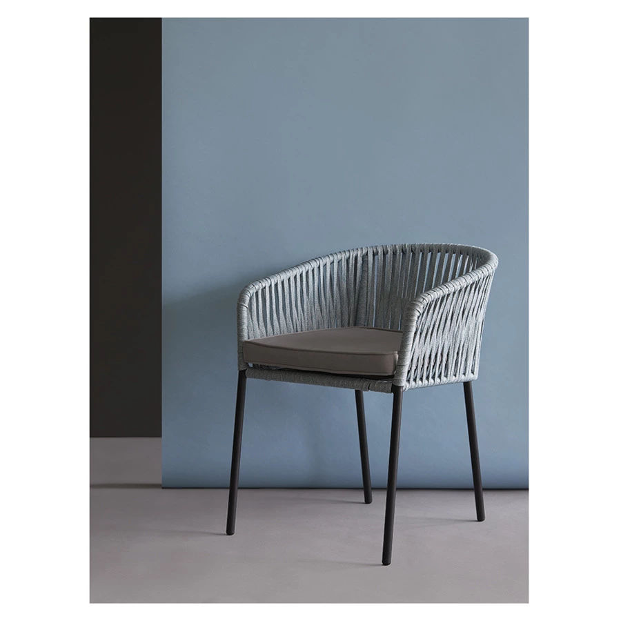 Стул Bergenson Bjorn Reed, черный, серо-голубой