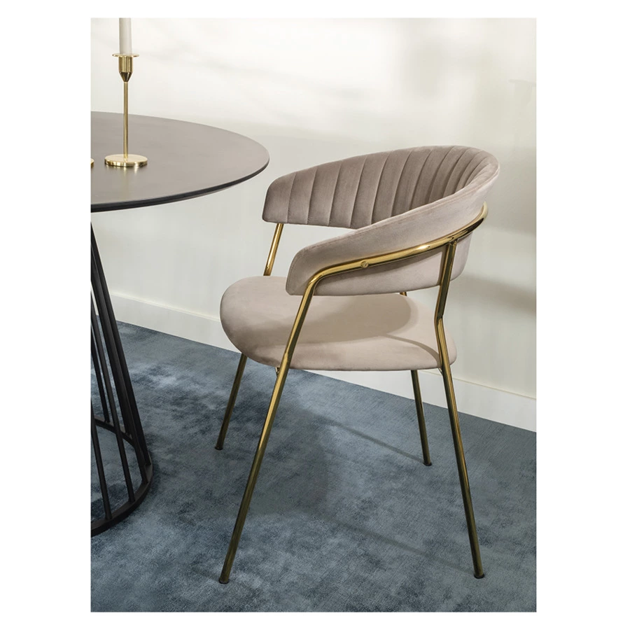 Стул Bergenson Bjorn Stefany, велюр, серый