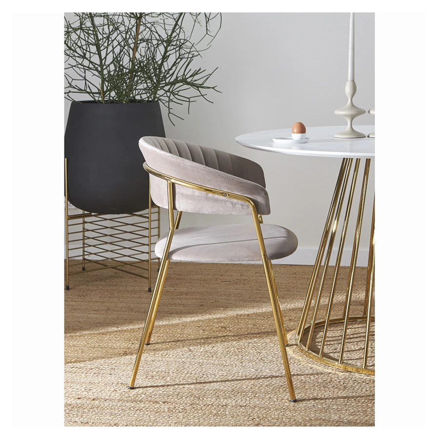 Стул Bergenson Bjorn Stefany, велюр, серый