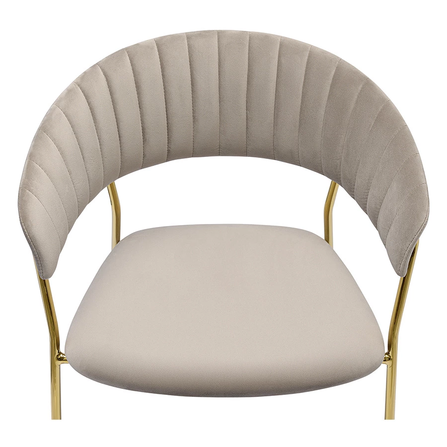 Стул Bergenson Bjorn Stefany, велюр, серый