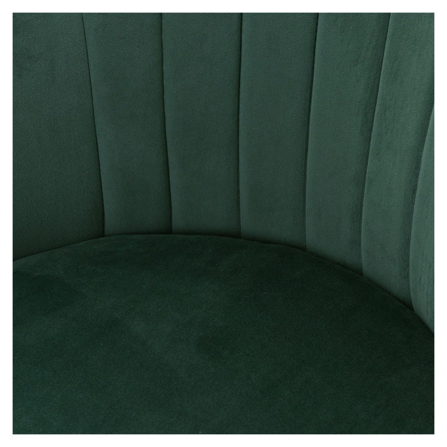 Стул барный Bergenson Bjorn Coral, велюр, темно-зеленый