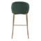 Стул барный Bergenson Bjorn Coral, велюр, темно-зеленый