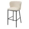 Стул барный Bergenson Bjorn Foggy, букле, молочный