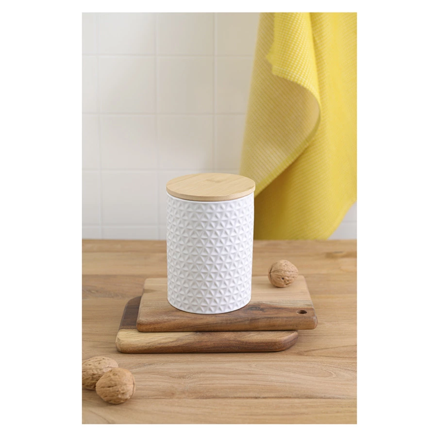 Банка для хранения Liberty Jones Farah 900 мл, белая, керамическая