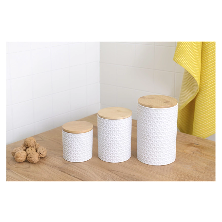 Банка для хранения Liberty Jones Farah 900 мл, белая, керамическая