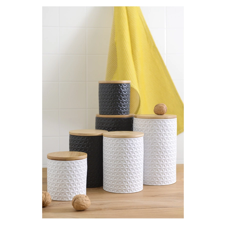 Банка для хранения Liberty Jones Farah 900 мл, белая, керамическая