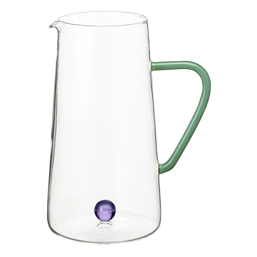 Кувшин Liberty Jones Orb 1,25 л, зелено-фиолетовый, стекло
